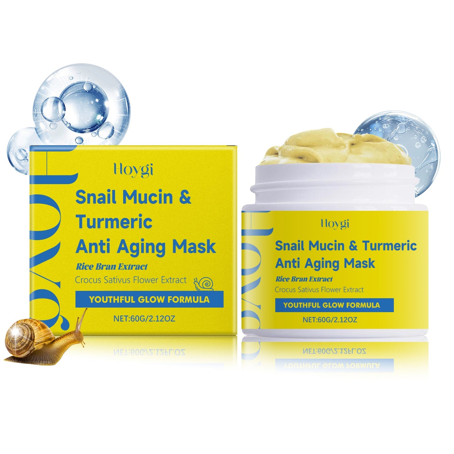 Elora Snail Mucin & Turmeric Anti-Aging Mask